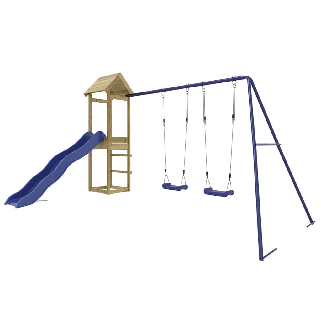 vidaXL Outdoor Playset Impregnated Wood Pine - Brown - 32607