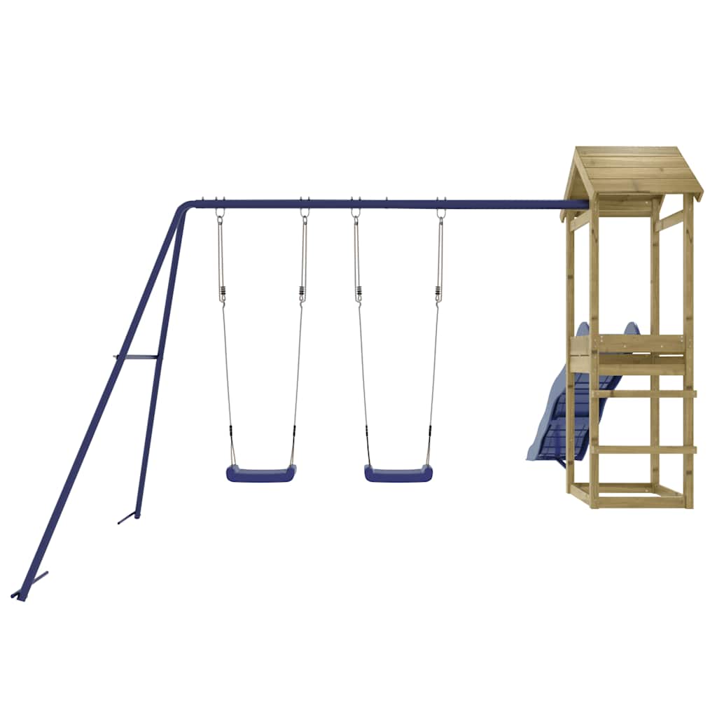 vidaXL Outdoor Playset Impregnated Wood Pine - Brown - 32607