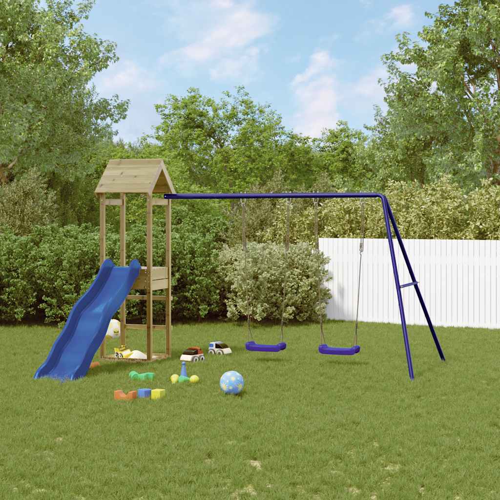 vidaXL Outdoor Playset Impregnated Wood Pine - Brown - 32607