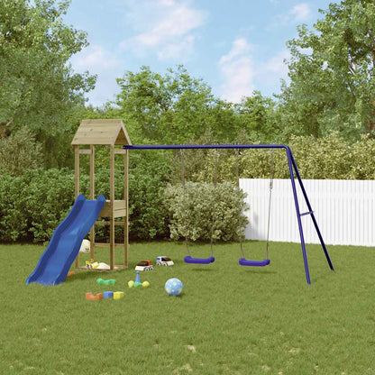 vidaXL Outdoor Playset Impregnated Wood Pine - Brown - 32607