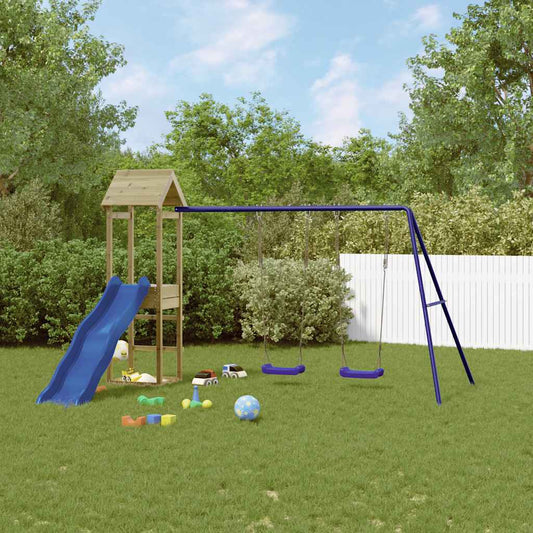 vidaXL Outdoor Playset Impregnated Wood Pine - Brown - 32607