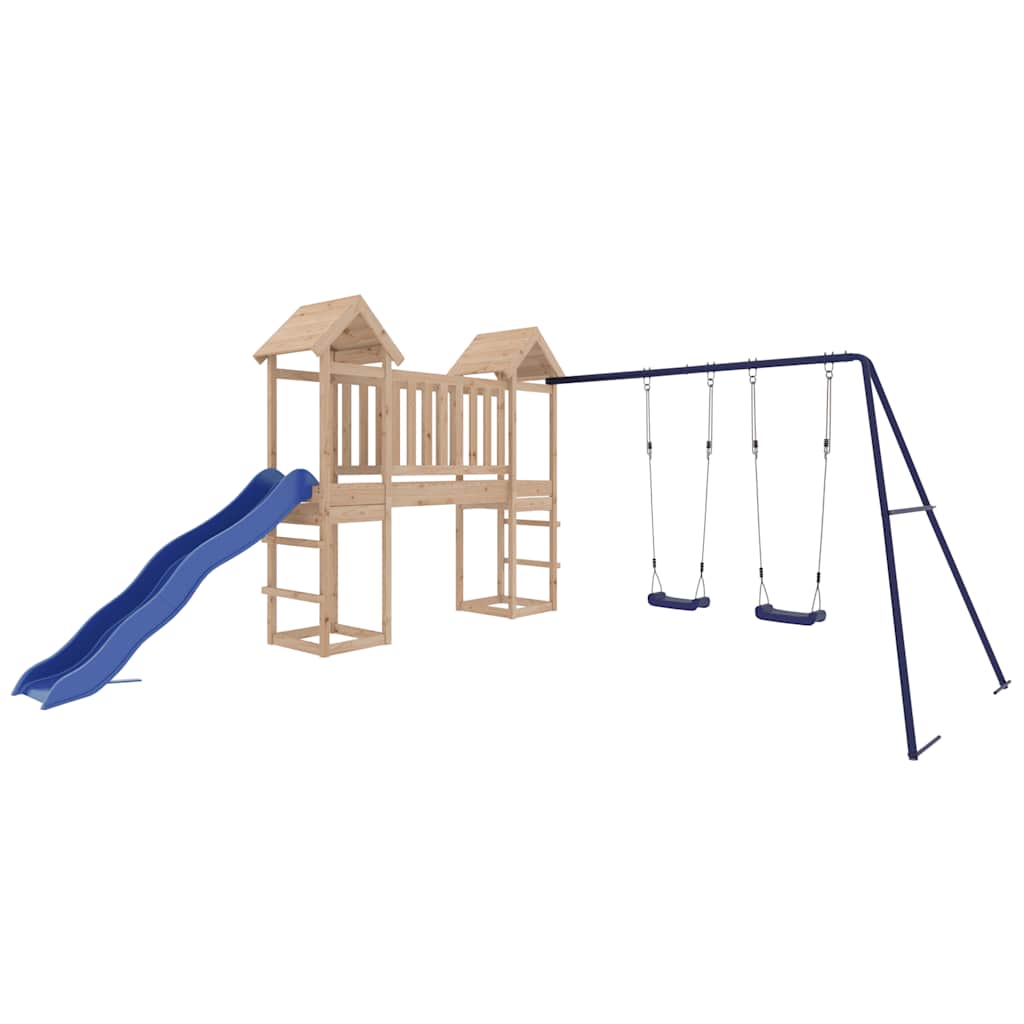 vidaXL Outdoor Playset Solid Wood Pine - Brown - 32616