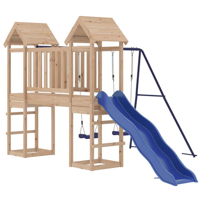 vidaXL Outdoor Playset Solid Wood Pine - Brown - 32616
