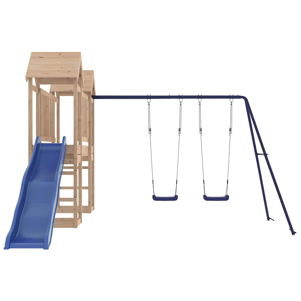 vidaXL Outdoor Playset Solid Wood Pine - Brown - 32616