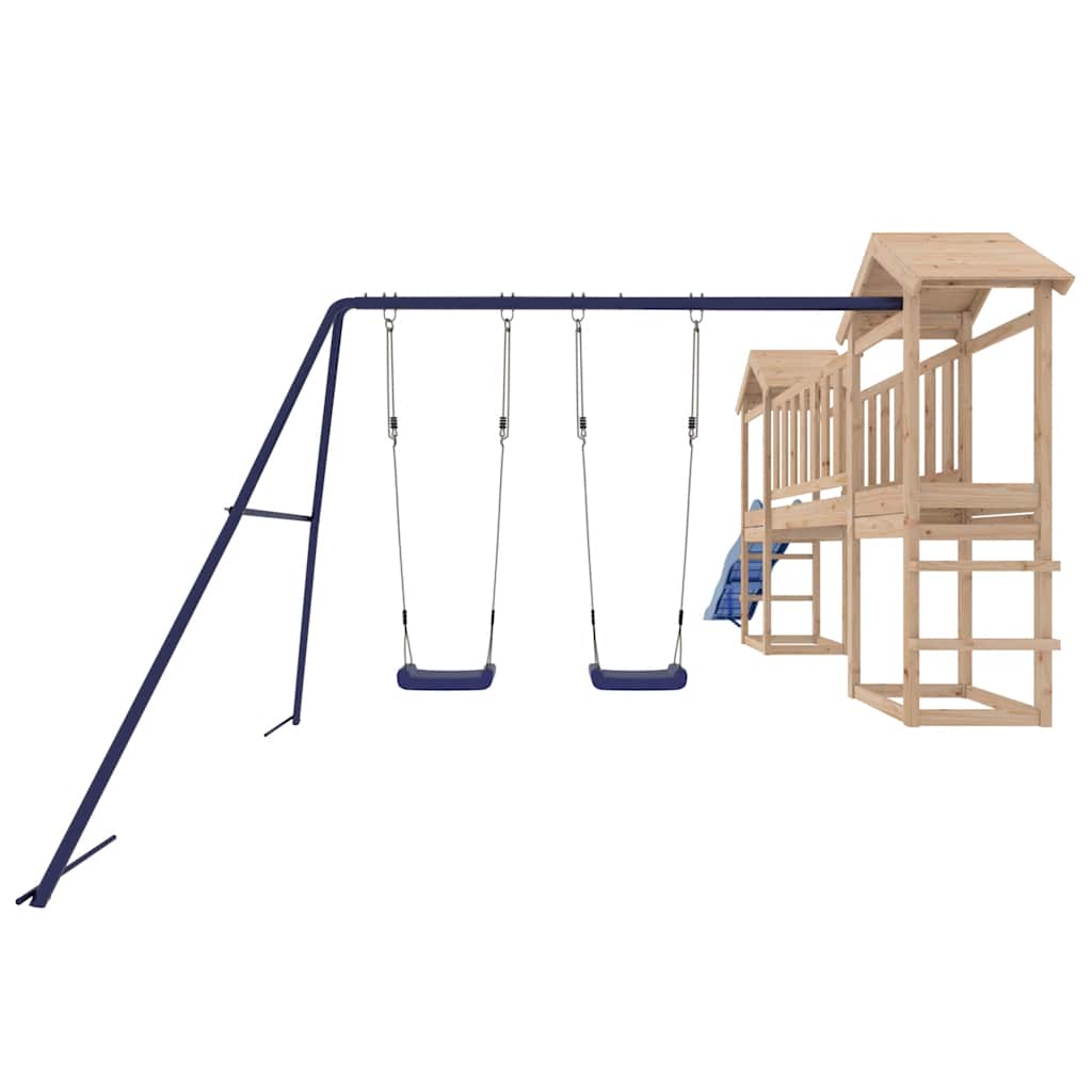 vidaXL Outdoor Playset Solid Wood Pine - Brown - 32616
