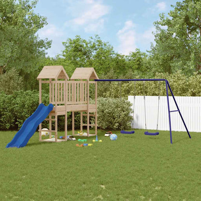 vidaXL Outdoor Playset Solid Wood Pine - Brown - 32616