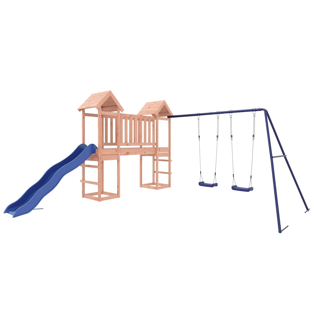 vidaXL Outdoor Playset Solid Wood Douglas - Brown - 32617
