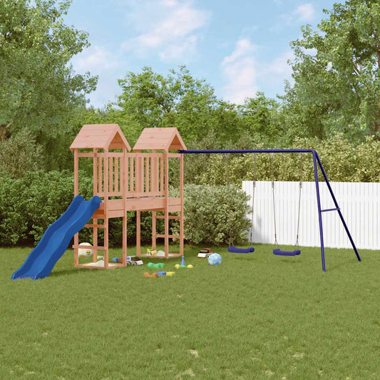 vidaXL Outdoor Playset Solid Wood Douglas - Brown - 32617