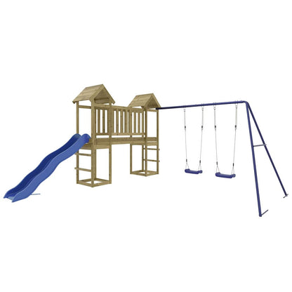 vidaXL Outdoor Playset Impregnated Wood Pine - Brown - 32618