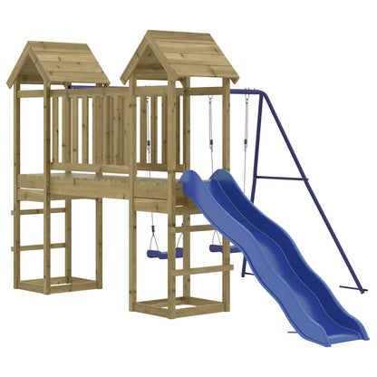 vidaXL Outdoor Playset Impregnated Wood Pine - Brown - 32618