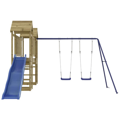 vidaXL Outdoor Playset Impregnated Wood Pine - Brown - 32618