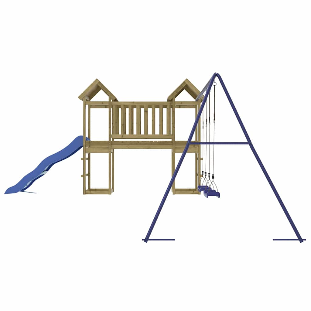vidaXL Outdoor Playset Impregnated Wood Pine - Brown - 32618