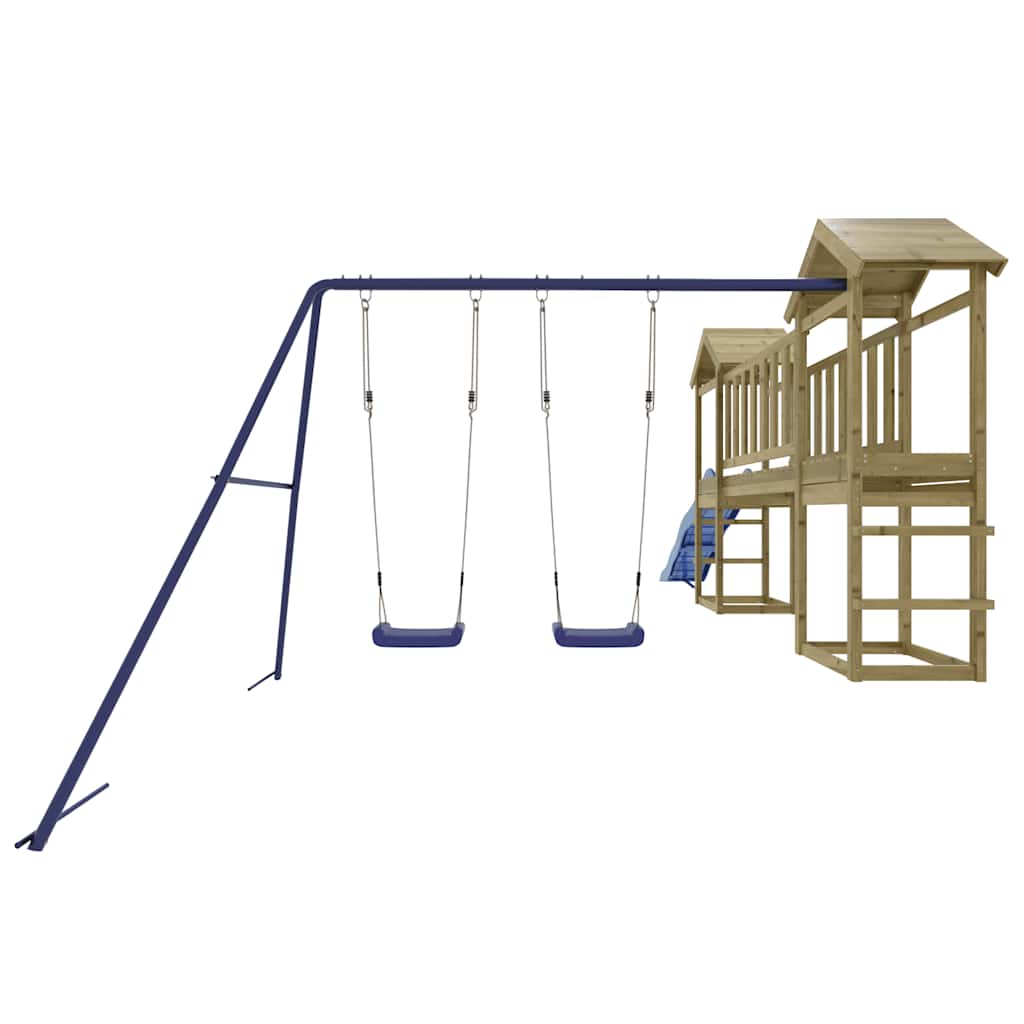 vidaXL Outdoor Playset Impregnated Wood Pine - Brown - 32618
