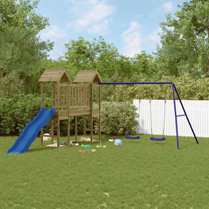 vidaXL Outdoor Playset Impregnated Wood Pine - Brown - 32618