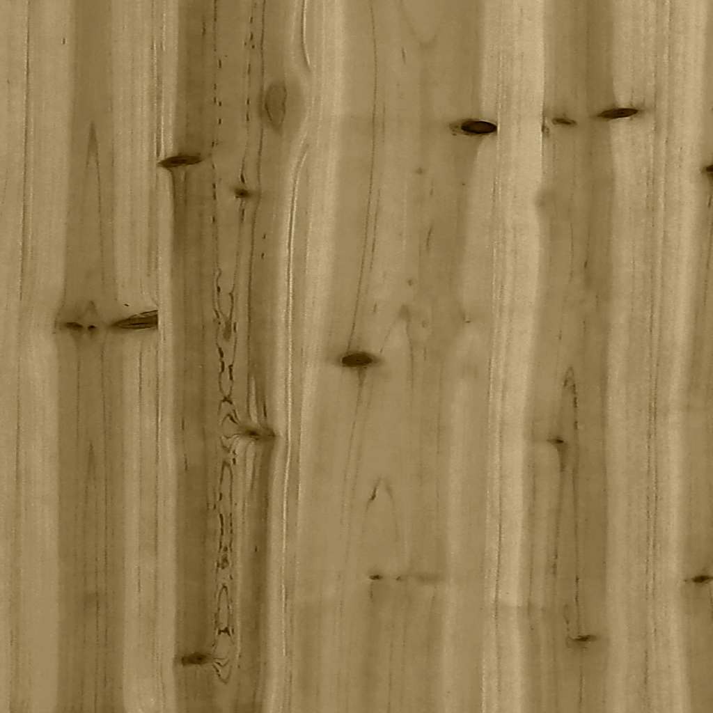 vidaXL Playhouse with Climbing Wall Impregnated Wood Pine - Brown - 32628