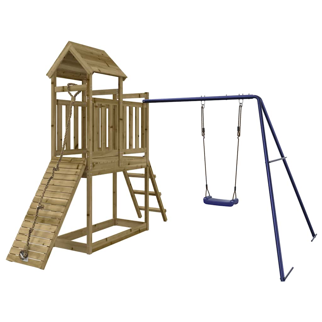 vidaXL Outdoor Playset Impregnated Wood Pine - Brown - 32641