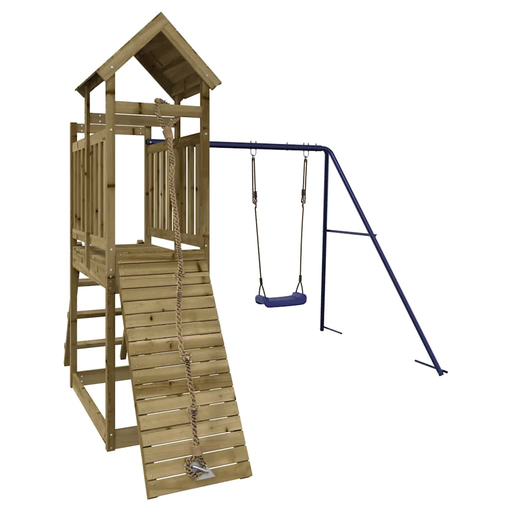vidaXL Outdoor Playset Impregnated Wood Pine - Brown - 32641