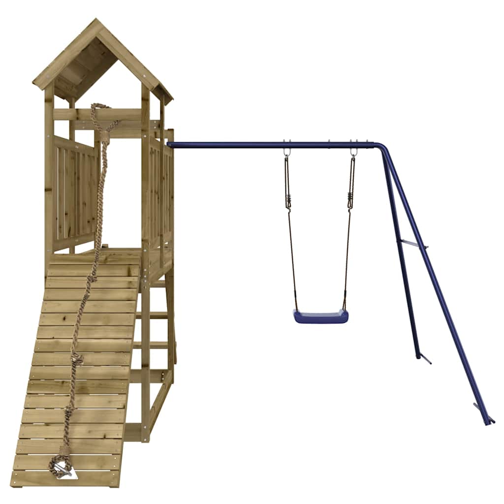 vidaXL Outdoor Playset Impregnated Wood Pine - Brown - 32641