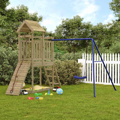 vidaXL Outdoor Playset Impregnated Wood Pine - Brown - 32641