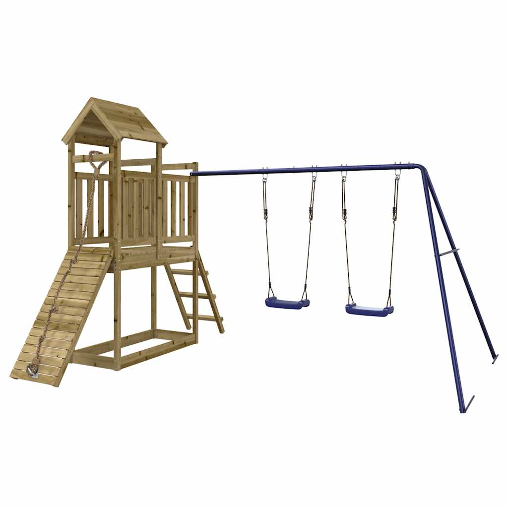 vidaXL Outdoor Playset Impregnated Wood Pine - Brown - 32644