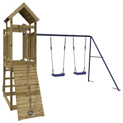 vidaXL Outdoor Playset Impregnated Wood Pine - Brown - 32644