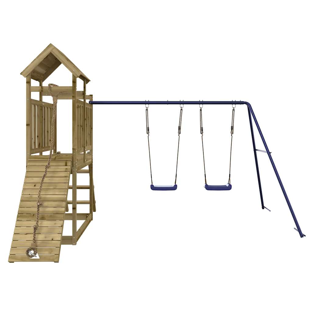 vidaXL Outdoor Playset Impregnated Wood Pine - Brown - 32644