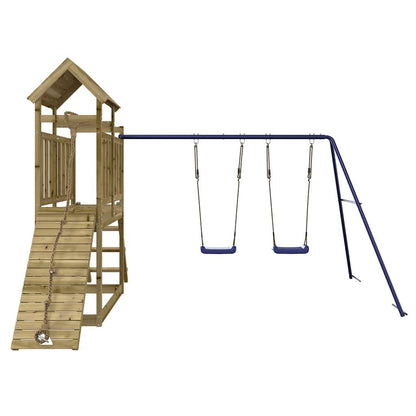 vidaXL Outdoor Playset Impregnated Wood Pine - Brown - 32644