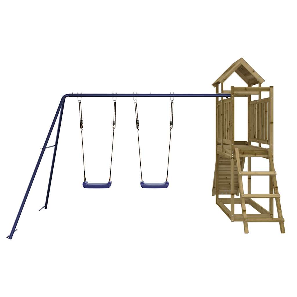 vidaXL Outdoor Playset Impregnated Wood Pine - Brown - 32644