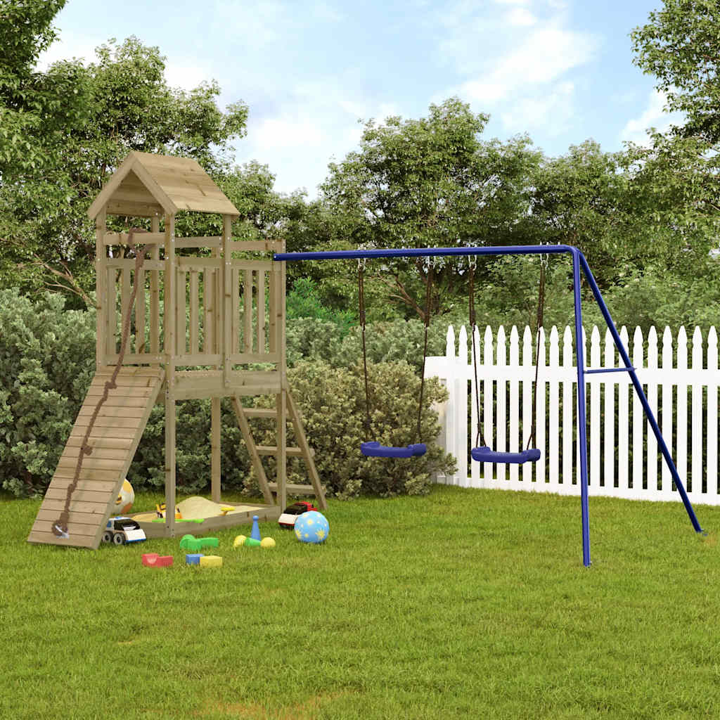 vidaXL Outdoor Playset Impregnated Wood Pine - Brown - 32644