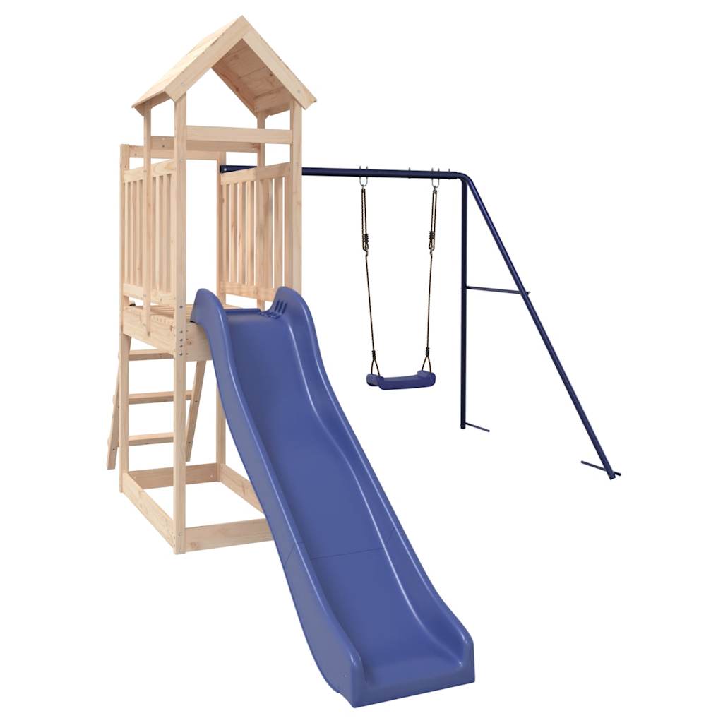 vidaXL Outdoor Playset Solid Wood Pine - Brown - 32645