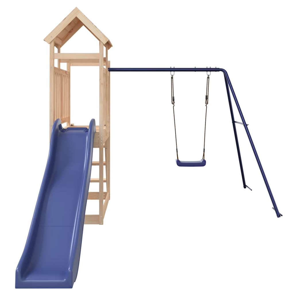 vidaXL Outdoor Playset Solid Wood Pine - Brown - 32645