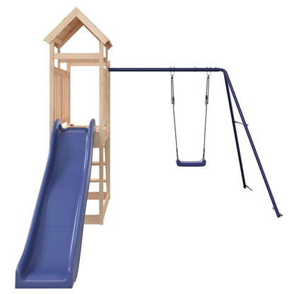 vidaXL Outdoor Playset Solid Wood Pine - Brown - 32645