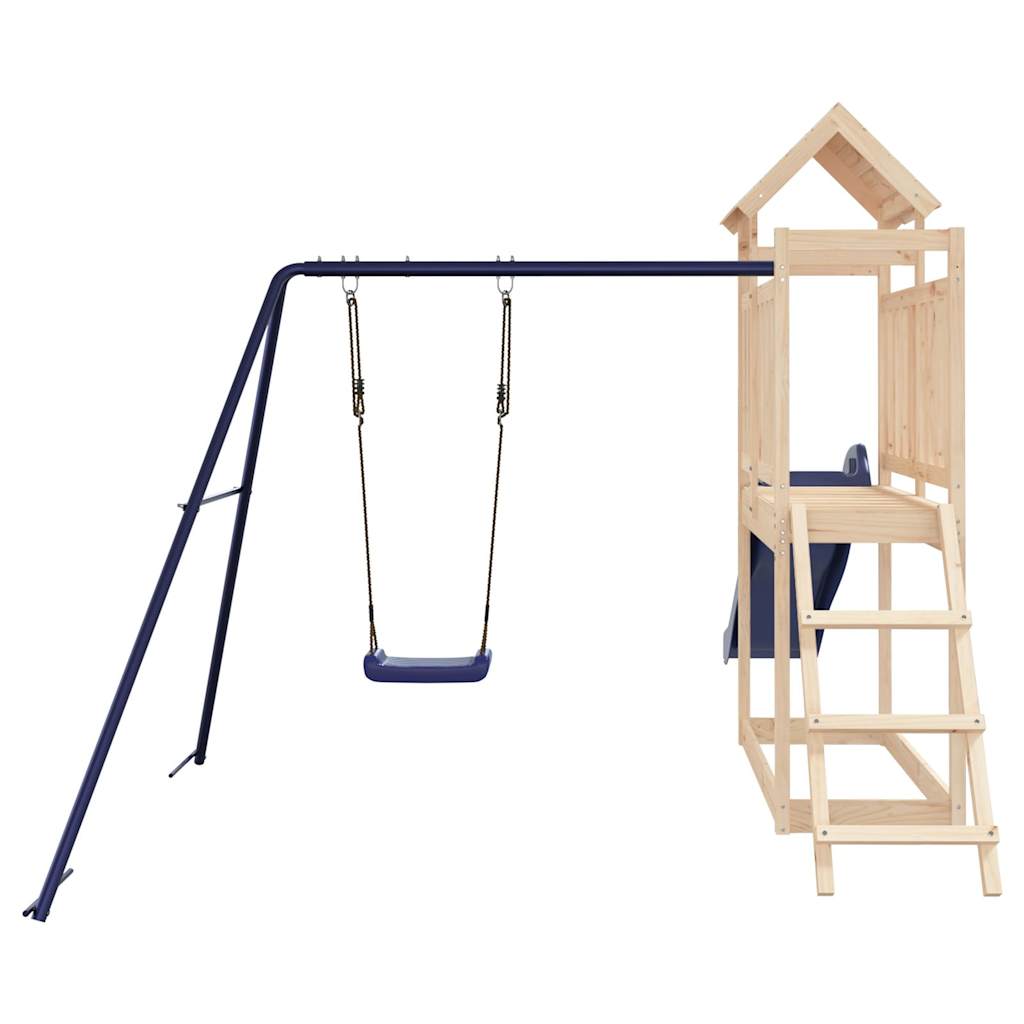 vidaXL Outdoor Playset Solid Wood Pine - Brown - 32645