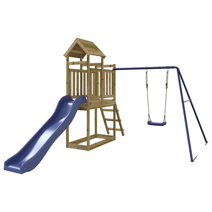 vidaXL Outdoor Playset Impregnated Wood Pine - Brown - 32646