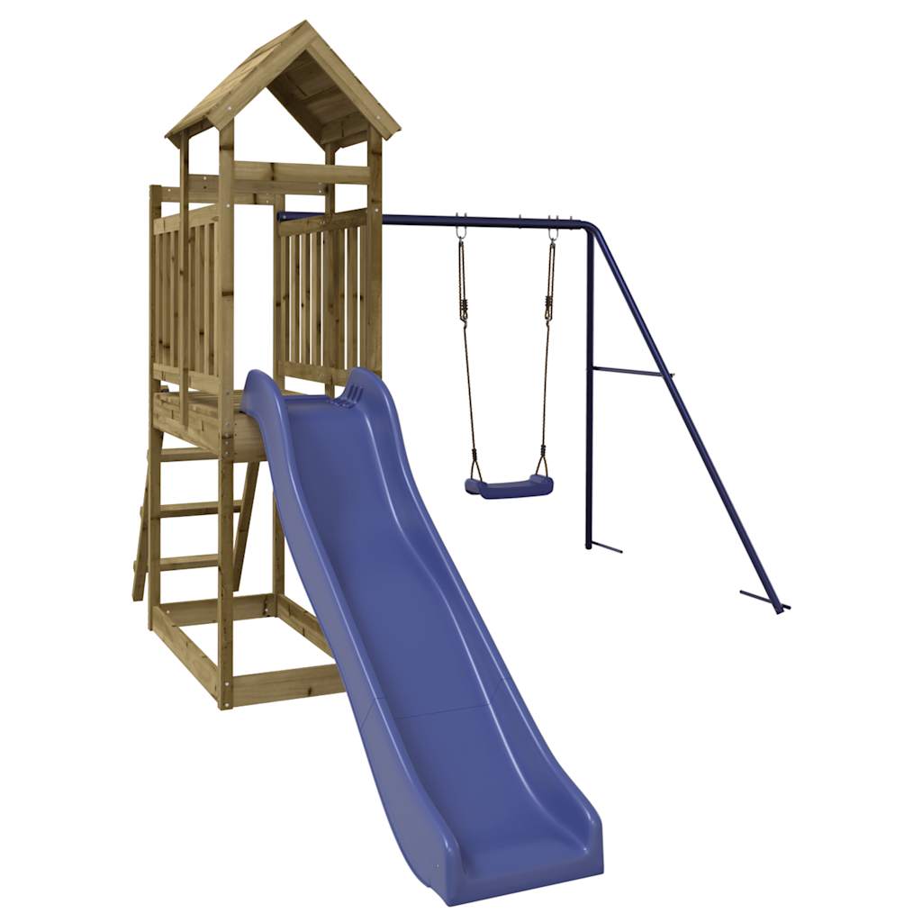 vidaXL Outdoor Playset Impregnated Wood Pine - Brown - 32646