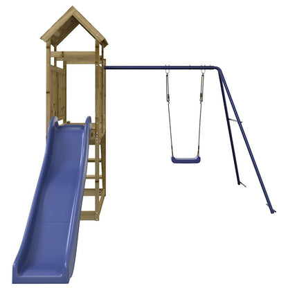 vidaXL Outdoor Playset Impregnated Wood Pine - Brown - 32646