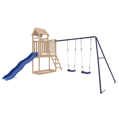 vidaXL Outdoor Playset Solid Wood Pine - Brown - 32647