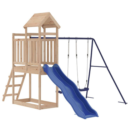 vidaXL Outdoor Playset Solid Wood Pine - Brown - 32647