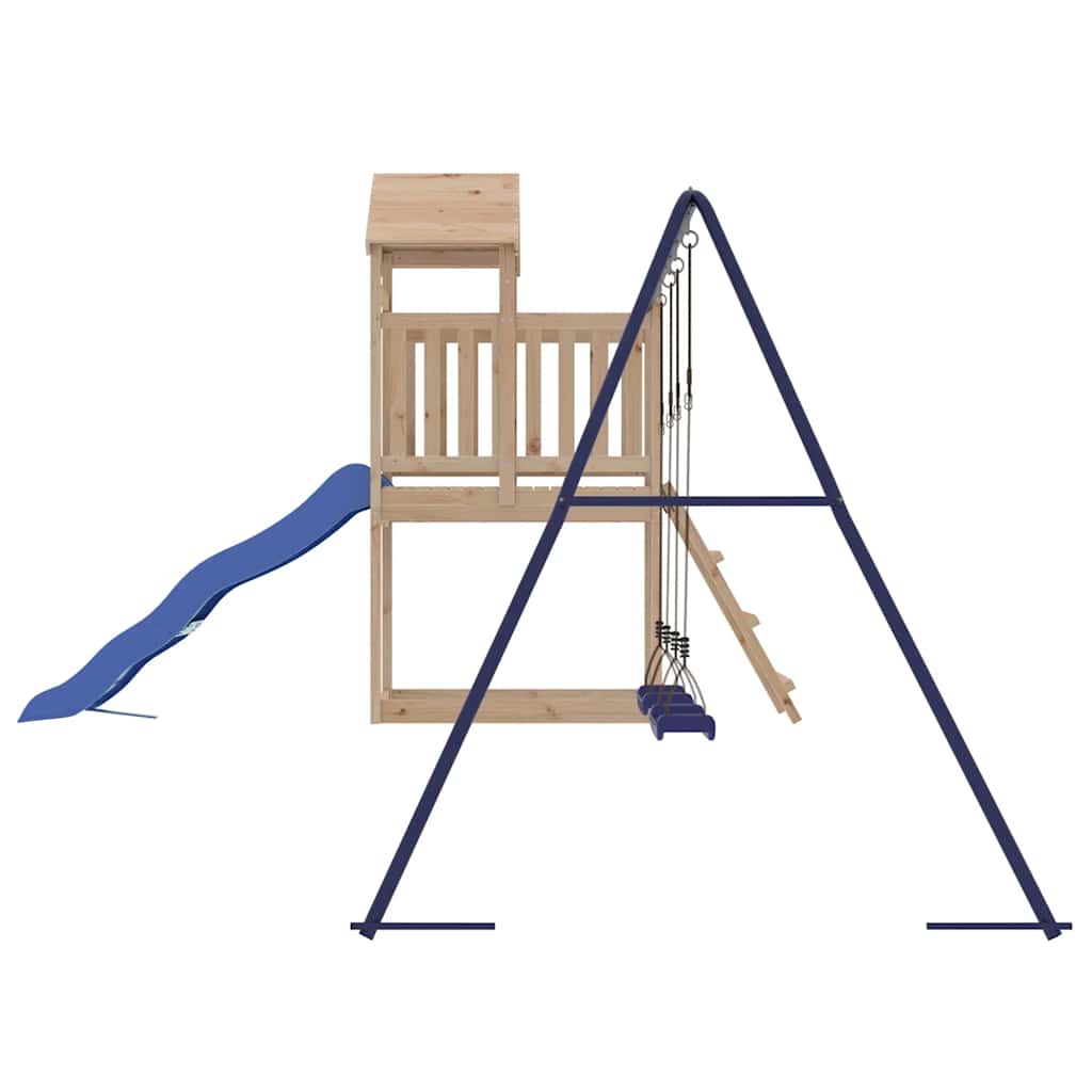 vidaXL Outdoor Playset Solid Wood Pine - Brown - 32647