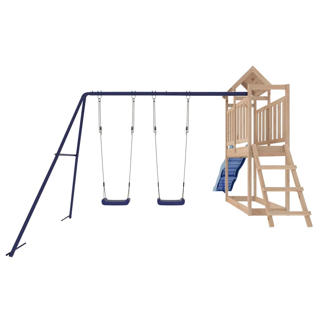 vidaXL Outdoor Playset Solid Wood Pine - Brown - 32647
