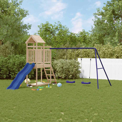 vidaXL Outdoor Playset Solid Wood Pine - Brown - 32647