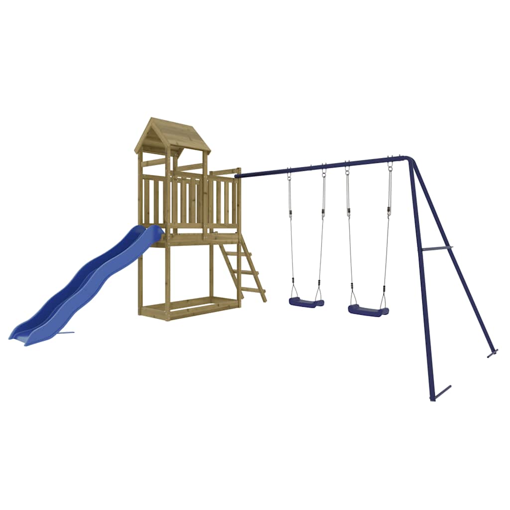 vidaXL Outdoor Playset Impregnated Wood Pine - Brown - 32656
