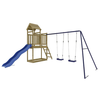 vidaXL Outdoor Playset Impregnated Wood Pine - Brown - 32656