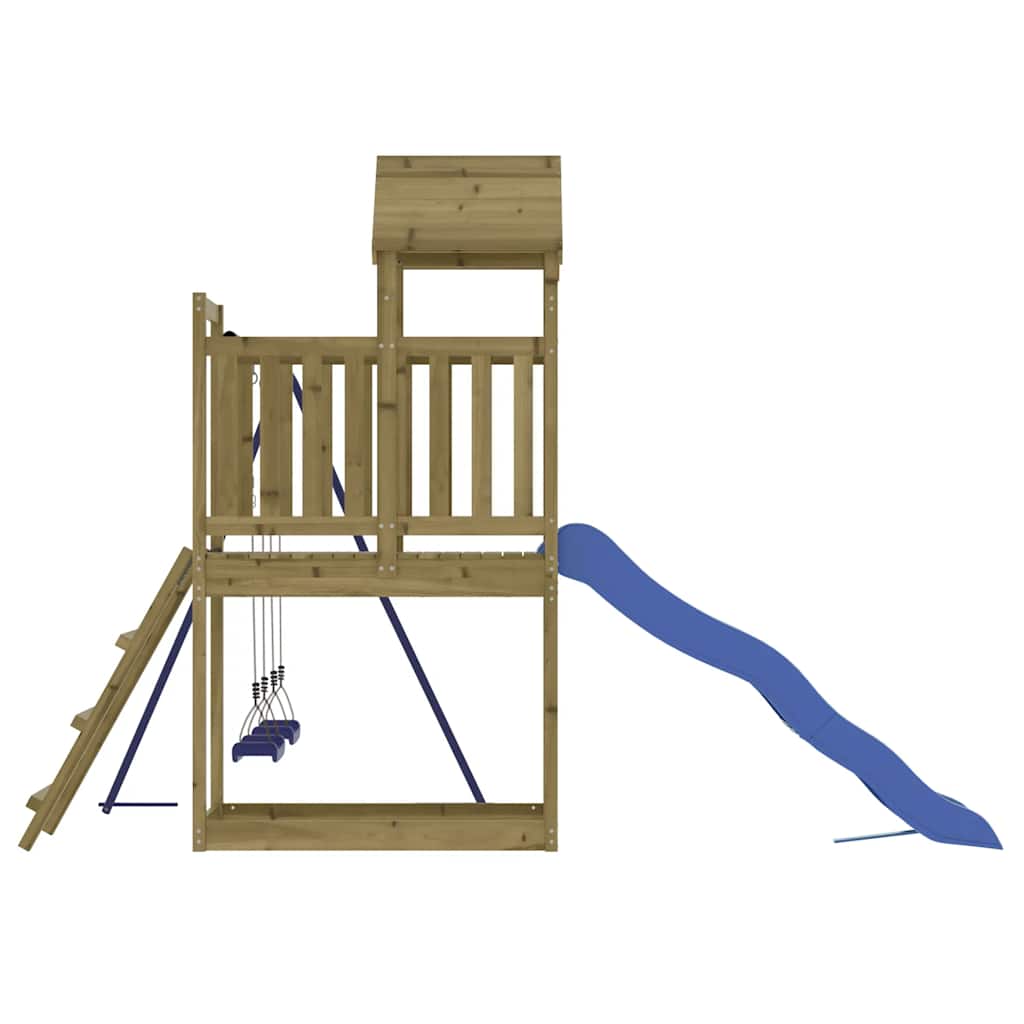 vidaXL Outdoor Playset Impregnated Wood Pine - Brown - 32656