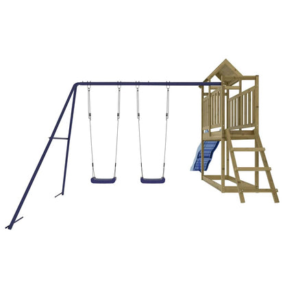 vidaXL Outdoor Playset Impregnated Wood Pine - Brown - 32656