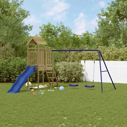 vidaXL Outdoor Playset Impregnated Wood Pine - Brown - 32656