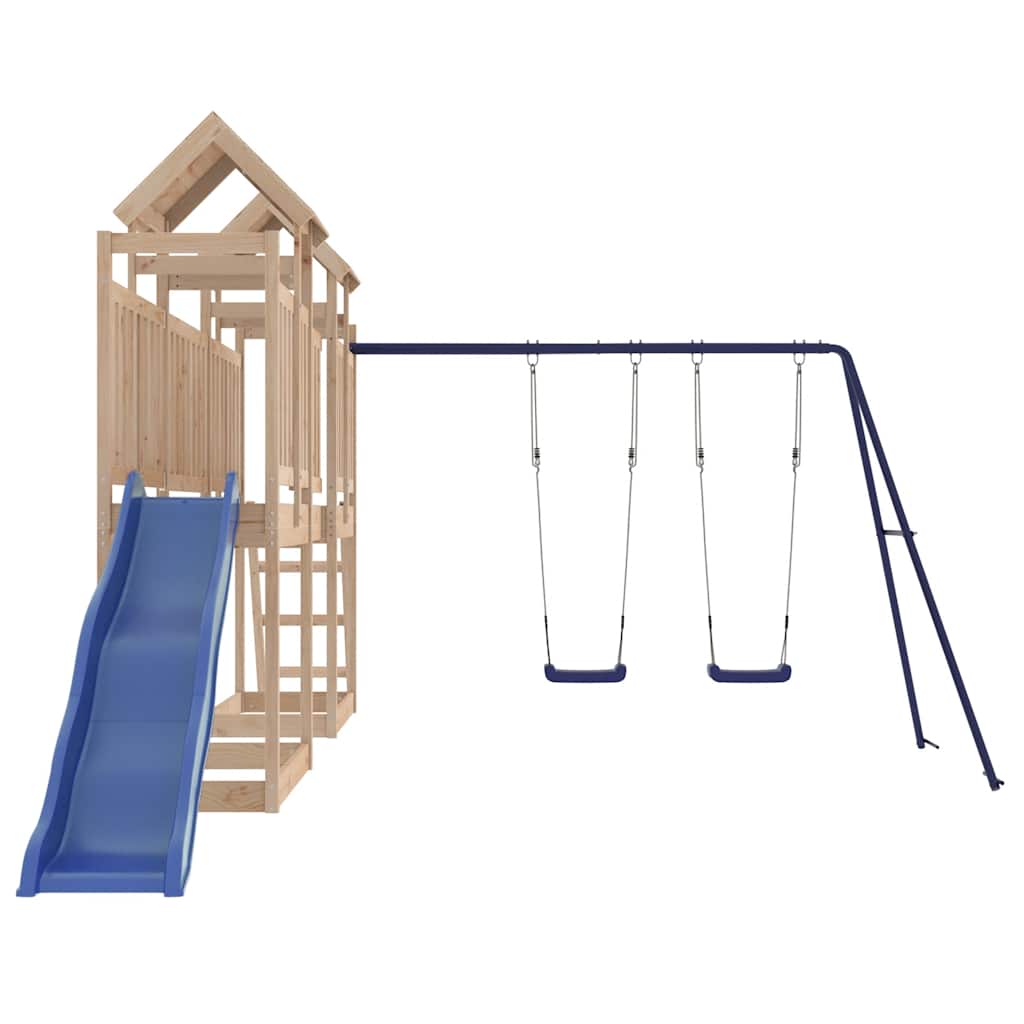 vidaXL Outdoor Playset Solid Wood Pine - Brown - 32660