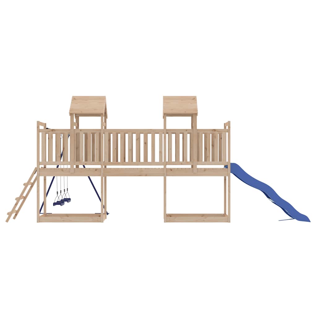 vidaXL Outdoor Playset Solid Wood Pine - Brown - 32660