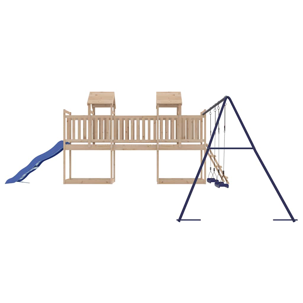 vidaXL Outdoor Playset Solid Wood Pine - Brown - 32660