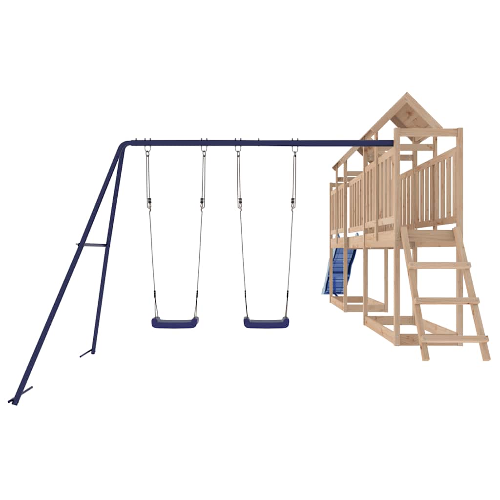 vidaXL Outdoor Playset Solid Wood Pine - Brown - 32660